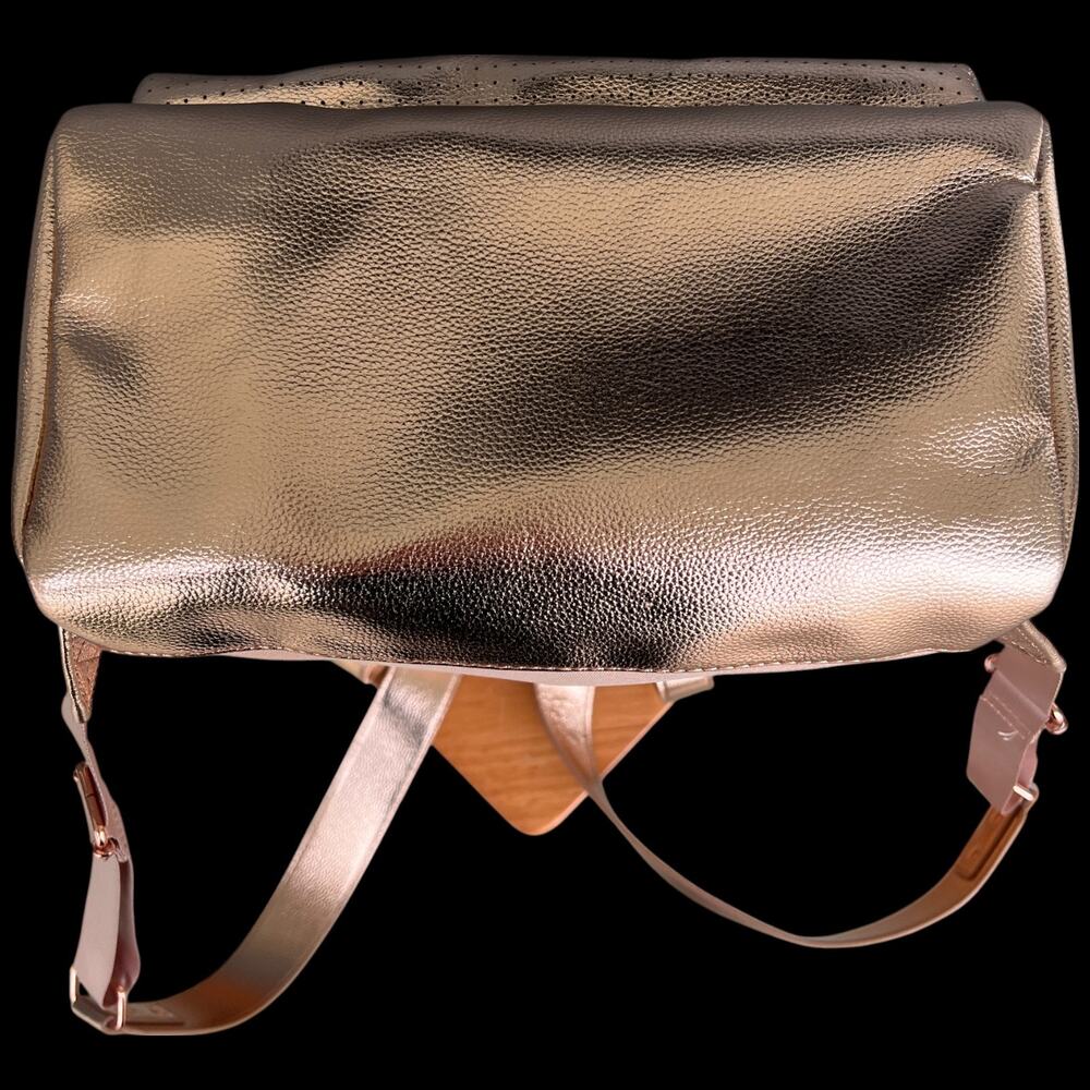 DISNEY MICKEY MOUSE Icon Flair Women's  Backpack Rose Gold Bag Perforated - Picture 6 of 16